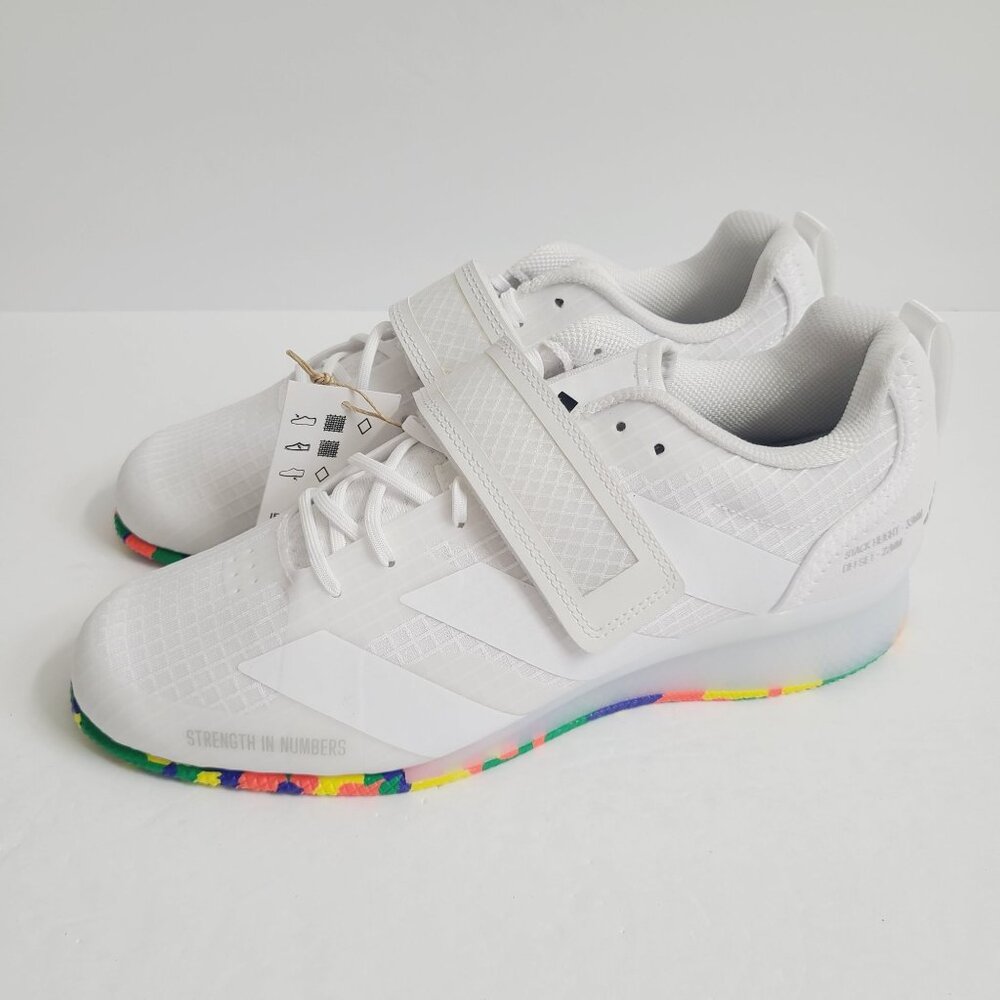 NEW Adidas Adipower III Weightlifting Shoes IF0521 Size 8.5 White